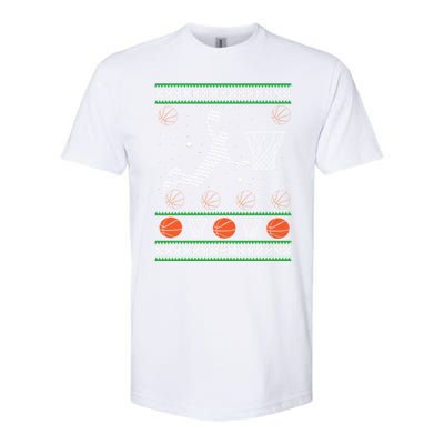 Basketball Ugly Christmas Softstyle CVC T-Shirt