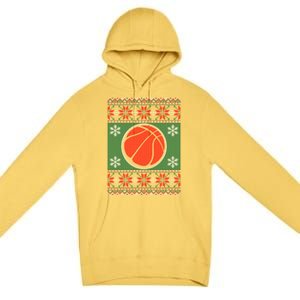 Basketball Ugly Christmas Sweater Premium Pullover Hoodie