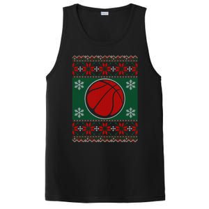 Basketball Ugly Christmas Sweater PosiCharge Competitor Tank