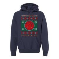 Basketball Ugly Christmas Sweater Premium Hoodie