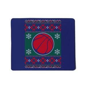 Basketball Ugly Christmas Sweater Mousepad