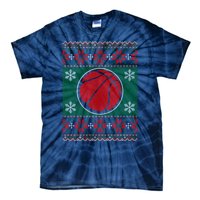 Basketball Ugly Christmas Sweater Tie-Dye T-Shirt