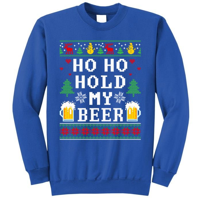 Beer Ugly Christmas Ho Ho Hold My Beer Ing Great Gift Sweatshirt