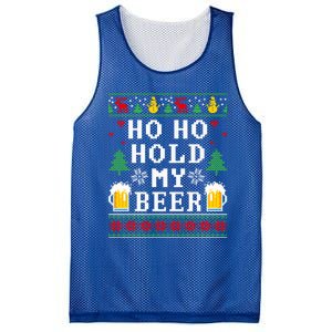 Beer Ugly Christmas Ho Ho Hold My Beer Ing Great Gift Mesh Reversible Basketball Jersey Tank