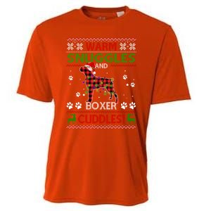 Boxer Ugly Christmas Sweater Christmas Pajama Dog Lover Gift Cooling Performance Crew T-Shirt