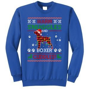 Boxer Ugly Christmas Sweater Christmas Pajama Dog Lover Gift Sweatshirt