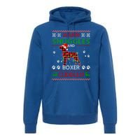 Boxer Ugly Christmas Sweater Christmas Pajama Dog Lover Gift Premium Hoodie