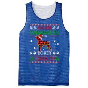 Boxer Ugly Christmas Sweater Christmas Pajama Dog Lover Gift Mesh Reversible Basketball Jersey Tank