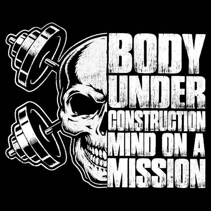 Body Under Construction Mind On A Mission Fitness Lovers Toddler Hoodie