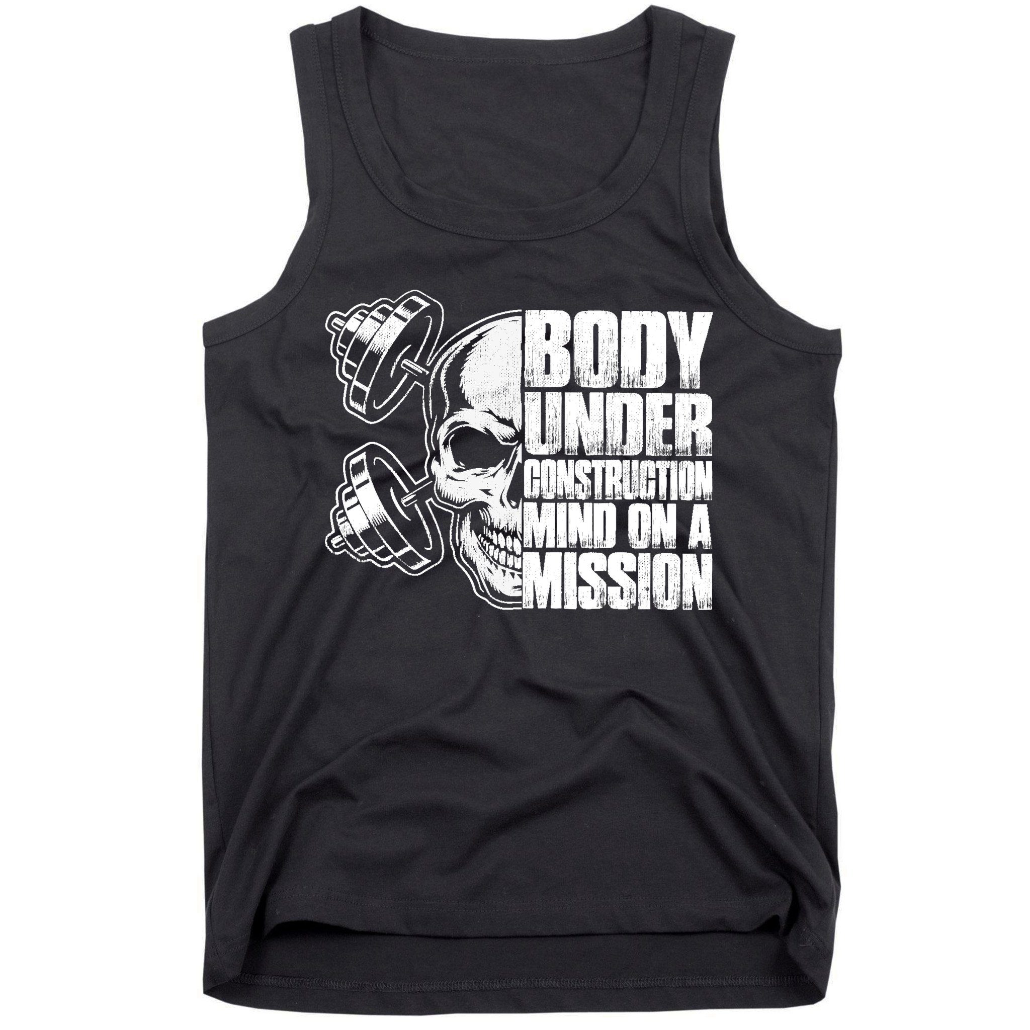 Body Under Construction Mind On A Mission Fitness Lovers Tank Top