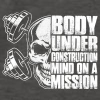 Body Under Construction Mind On A Mission Fitness Lovers Vector Backpack