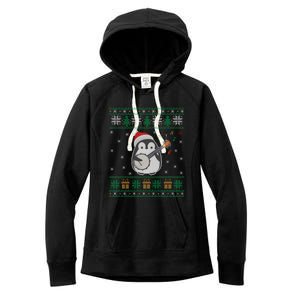 Banjo Ugly Christmas Sweater Penguin Xmas Family Matching Cute Gift Women's Fleece Hoodie