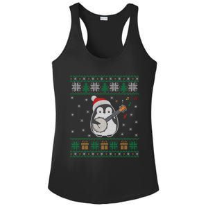 Banjo Ugly Christmas Sweater Penguin Xmas Family Matching Cute Gift Ladies PosiCharge Competitor Racerback Tank