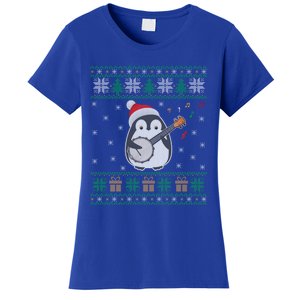 Banjo Ugly Christmas Sweater Penguin Xmas Family Matching Cute Gift Women's T-Shirt