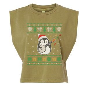 Banjo Ugly Christmas Sweater Penguin Xmas Family Matching Cute Gift Garment-Dyed Women's Muscle Tee