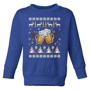 Beer Ugly Christmas Ing Funny Happy Holiday Xmas Gift Meaningful Gift Toddler Sweatshirt