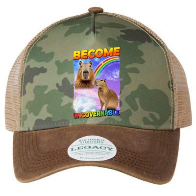 Become Ungovernable Capybara Capibara Pop Culture Legacy Tie Dye Trucker Hat