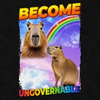 Become Ungovernable Capybara Capibara Pop Culture Ladies PosiCharge Tri-Blend Wicking Tank