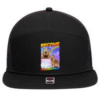 Become Ungovernable Capybara Capibara Pop Culture 7 Panel Mesh Trucker Snapback Hat