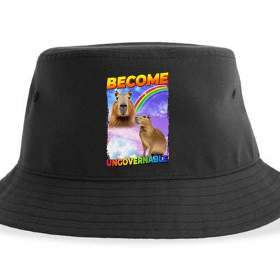 Become Ungovernable Capybara Capibara Pop Culture Sustainable Bucket Hat