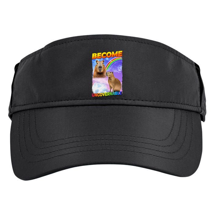 Become Ungovernable Capybara Capibara Pop Culture Adult Drive Performance Visor