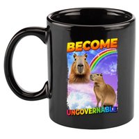 Become Ungovernable Capybara Capibara Pop Culture 11oz C Handle Ceramic Mug