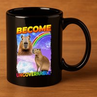 Become Ungovernable Capybara Capibara Pop Culture 11oz C Handle Ceramic Mug