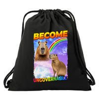 Become Ungovernable Capybara Capibara Pop Culture Drawstring Bag