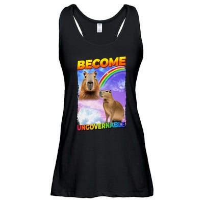 Become Ungovernable Capybara Capibara Pop Culture Ladies Essential Flowy Tank
