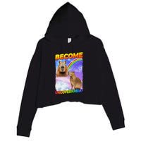 Become Ungovernable Capybara Capibara Pop Culture Crop Fleece Hoodie