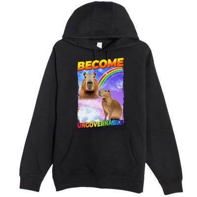 Become Ungovernable Capybara Capibara Pop Culture Premium Pullover Hoodie