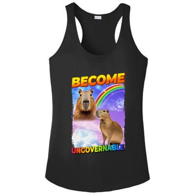 Become Ungovernable Capybara Capibara Pop Culture Ladies PosiCharge Competitor Racerback Tank