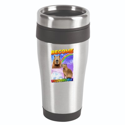 Become Ungovernable Capybara Capibara Pop Culture 16oz Travel Tumbler