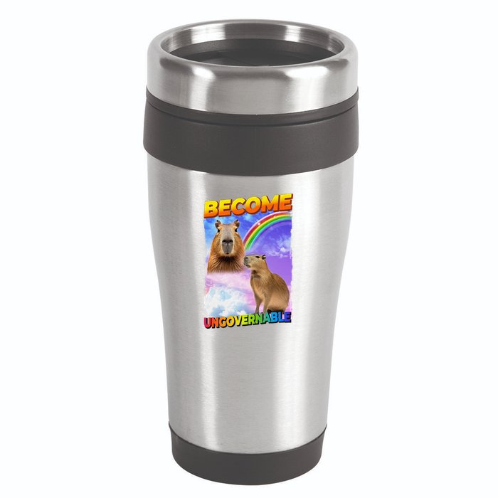 Become Ungovernable Capybara Capibara Pop Culture 16oz Travel Tumbler