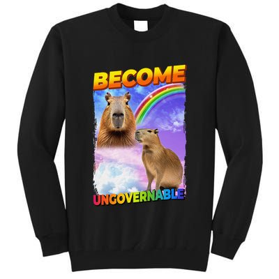 Become Ungovernable Capybara Capibara Pop Culture Tall Sweatshirt