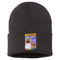 Become Ungovernable Capybara Capibara Pop Culture Sustainable Knit Beanie