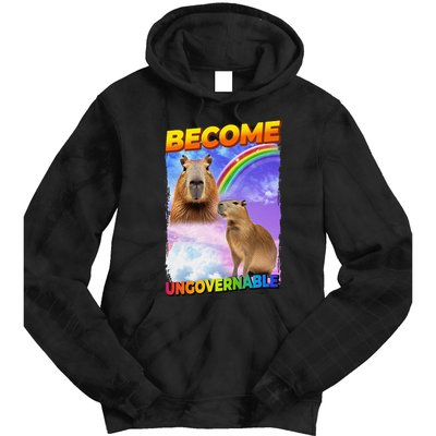 Become Ungovernable Capybara Capibara Pop Culture Tie Dye Hoodie