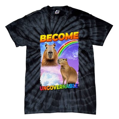 Become Ungovernable Capybara Capibara Pop Culture Tie-Dye T-Shirt