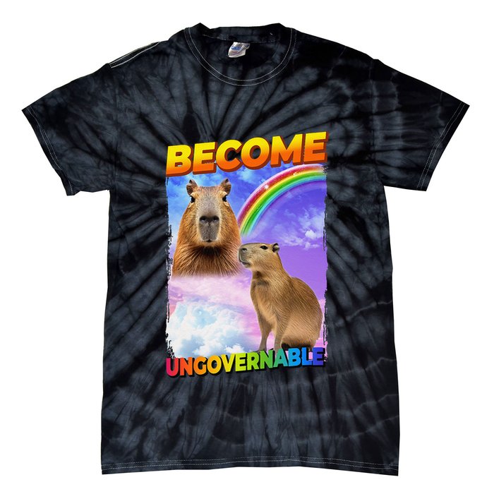 Become Ungovernable Capybara Capibara Pop Culture Tie-Dye T-Shirt