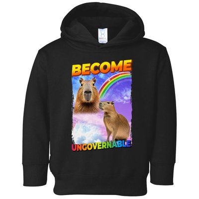 Become Ungovernable Capybara Capibara Pop Culture Toddler Hoodie
