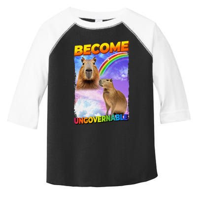 Become Ungovernable Capybara Capibara Pop Culture Toddler Fine Jersey T-Shirt