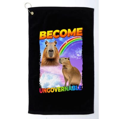 Become Ungovernable Capybara Capibara Pop Culture Golf Towel
