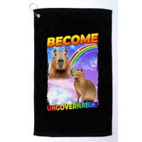 Become Ungovernable Capybara Capibara Pop Culture Golf Towel