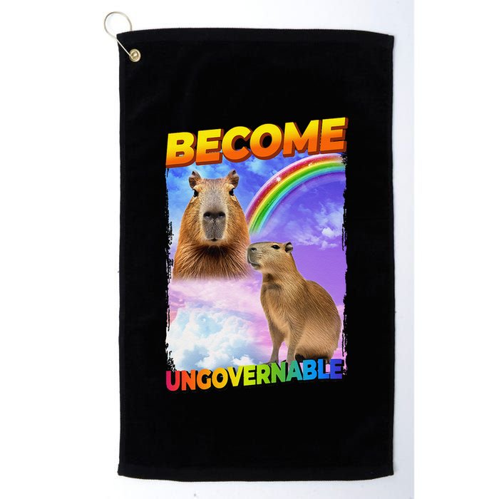 Become Ungovernable Capybara Capibara Pop Culture Golf Towel
