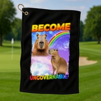 Become Ungovernable Capybara Capibara Pop Culture Golf Towel