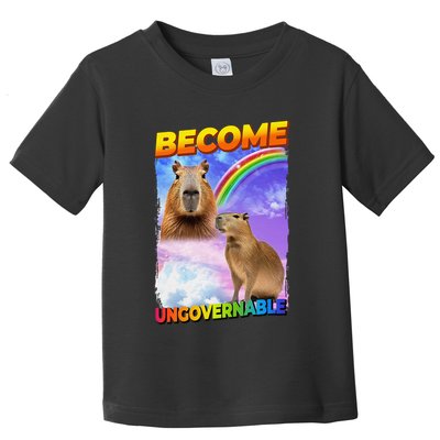 Become Ungovernable Capybara Capibara Pop Culture Toddler T-Shirt