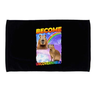 Become Ungovernable Capybara Capibara Pop Culture Microfiber Hand Towel