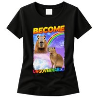 Become Ungovernable Capybara Capibara Pop Culture Womens T-Shirt