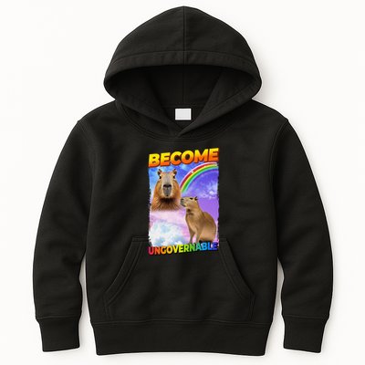 Become Ungovernable Capybara Capibara Pop Culture Kids Hoodie