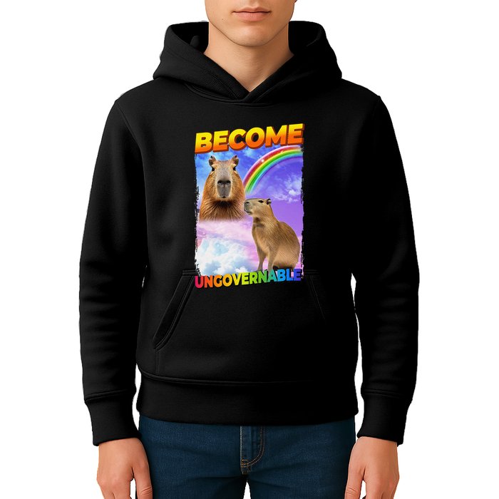 Become Ungovernable Capybara Capibara Pop Culture Kids Hoodie